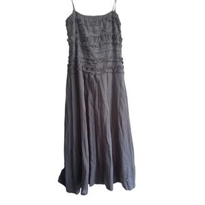 Hache Black Cotton Midi Sundress  10‎